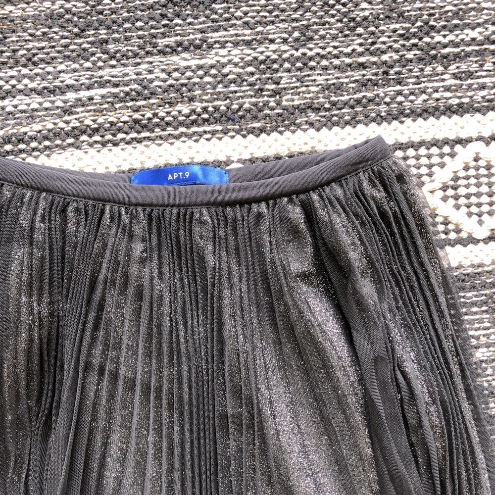 Apt. 9 Midi-Length Skirt / Crepe Mesh With Sparkle - image 3